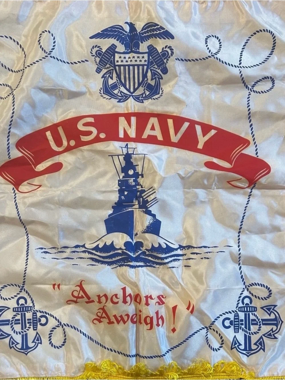 Lot of 4 Vintage Military Souvenir Pillow Covers